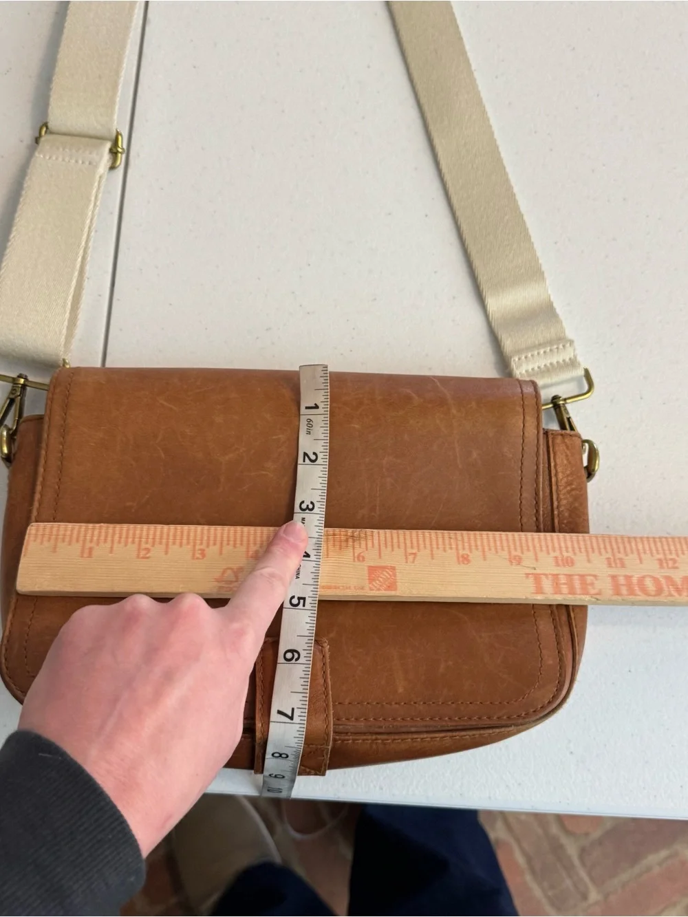 Madewell Transport Flap Shoulder crossbody Bag in English saddle brown‎